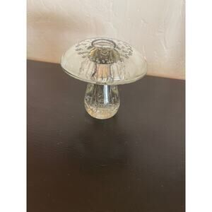 Hand blown glass mushroom